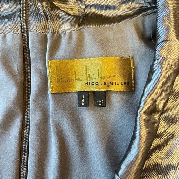 𝅺NICOLE Miller Ruched Cap Sleeve Dress EUC - Picture 3 of 11